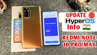 🇮🇳 OFFICIAL  Redmi Note 10 Pro HyperOS Update  Redmi Note 10 Pro Max HyperOS Update  THE END [upl. by Sackman]