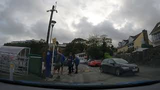 Driving in Saundersfoot Wales Nov 2022 [upl. by Ainoyek637]