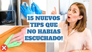 15 TIPS DE LIMPIEZA QUE NO HABIAS ESCUCHADO ANTES  Tips de Experta en Limpieza [upl. by Rehtae]