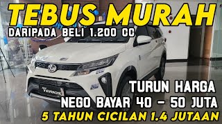 TURUN HARGA DAIHATSU TERIOS 2024 TERBARU 50 JUTAAN ⁉️ PROMO KREDIT MOBIL MURAH CICILAN 14 JUTA [upl. by Audun]