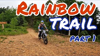 Rainbow Trail Part 1  EPIC Single Track Trail Mountains of Colorado  Dirt Bike Riding ENDURO trail [upl. by Eihctir582]