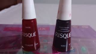 TOP ESMALTES VERMELHOS DA RISQUÉ  Escarlate e Rebu [upl. by Dewey29]