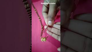 Mangalsutra design making at home46 [upl. by Adnoval]