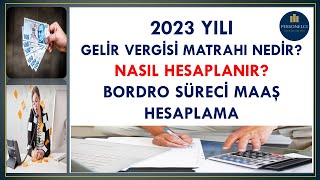 GELİR VERGİSİ NASIL HESAPLANIR  KÜMÜLATİF VERGİ MATRAHIBORDRO SÜRECİMAAŞ HESAPLAMABRÜTNET [upl. by Mir17]