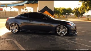 Infiniti G37s on 20quot Vossen VVSCV5 Concave Wheels  Rims [upl. by Cohligan885]