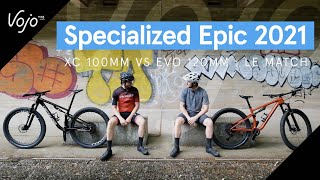 Specialized Epic 2021  XC 100mm ou Evo 120mm lequel choisir  FR [upl. by Raseac]