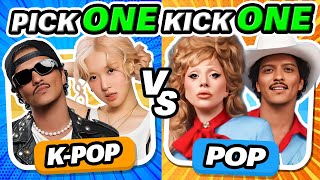 KPOP vs POP battle ✨ Save one Drop One 🎵 KPOP QUIZ CHALLENGE 2024  KMusic Quiz [upl. by Savina584]