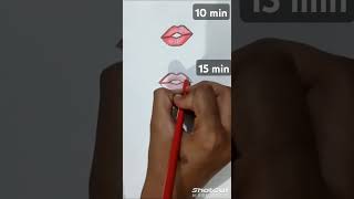 Lips tutorial short jennie drawing art [upl. by Schmitt63]