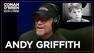 Ron Howard On Working With Andy Griffith  Conan OBrien Needs A Friend [upl. by Saihttam]