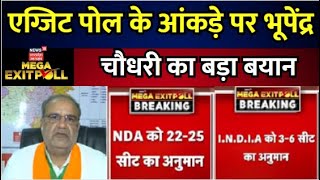 Uttar Pradesh Exit Poll एग्जिट पोल के आंकड़े पर Bhupendra Chaudhary का बड़ा बयान  News18ExitPoll [upl. by Ev614]