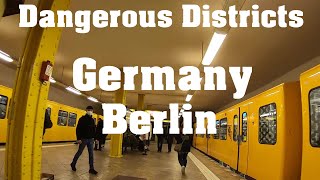 Walking in Dangerous Districts of Berlin City [upl. by Ailahk]