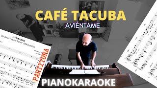 Café Tacuba  Aviéntame Partitura  PianoKaraoke [upl. by Ymmat]