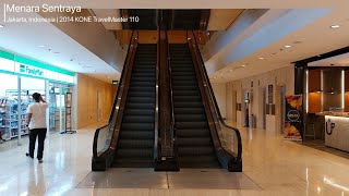 KONE TravelMaster 110 Escalators at Menara Sentraya Jakarta [upl. by Aohk919]