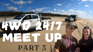 Fraser Island Part 3  Night Run Adventure  Unexpected 4WD 247 Meetup amp Snatch Recovery [upl. by Ynnel]