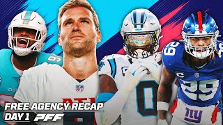 2024 NFL Free Agency Day 1 Recap  PFF [upl. by Tommy]