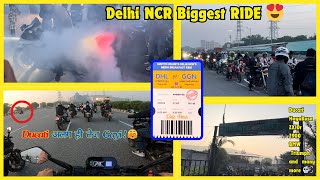 DELHI NCR BIGGEST MEGA RIDE 😍  225 RIDERS 🥹💀  Bajaj NS400Z [upl. by Viridi]