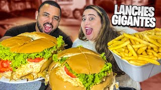 O LANCHE MAIS FAMOSO DA CIDADE  COMIDAS GIGANTES [upl. by Cairistiona]