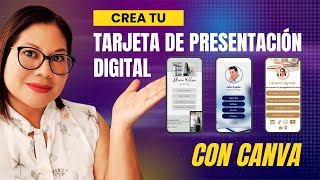 Cómo hacer una TARJETA DE PRESENTACIÓN DIGITAL interactiva ✅ GRATIS con CANVA [upl. by Dulsea]