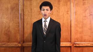 Young man sings Handels quotWhereer You Walkquot [upl. by Jermyn]