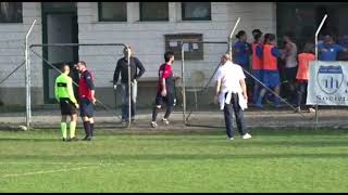 Calcio Sassello  Mallare rissa e sospensione della partita per il match di Seconda Categoria [upl. by Uyekawa]