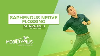 Saphenous Nerve Flossing for Medial Knee Pain Relief Exercise [upl. by Conni]