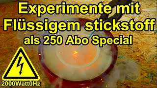 Experimente mit flüssigem Stickstoff [upl. by Anihpled334]