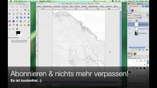 GIMP Tutorial  Bilder in Bleistiftzeichnungen verwandeln [upl. by Ad112]