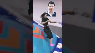 trampoline sports fun kids music funny shortvideo youtubeshorts ridamtharu1077 [upl. by Pavyer965]