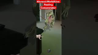 JurassicWorldAlive Feeding concavenator video [upl. by Ariaz]