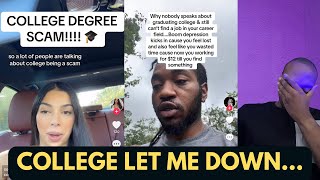 College Grads With Multiple Degrees Are Still Unemployed Tik Tok Rants [upl. by Vareck]