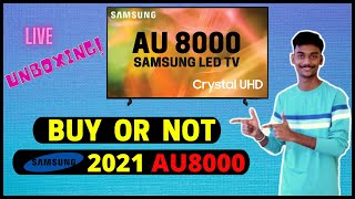 SAMSUNG LED 50AU8000 UNBOXING AND REVIEW  43AU8000  SAMSUNG 2021 LATEST LED TV [upl. by Emiatej]