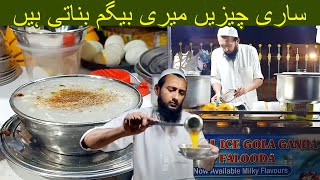 Sari Chizen Meri Begum Banati Hen I Yakhni Soup amp Gola Ganda Karachi Street Food I Food Cycle Pk [upl. by Yun]