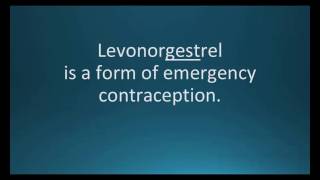 How to pronounce levonorgestrel Plan B OneStep Memorizing Pharmacology Flashcard [upl. by Dinsmore]