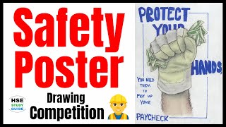 Safety Poster Drawing Competition  Workplace Safety Poster  Safety Poster  National Safety Day [upl. by Yennep946]