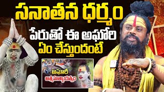 అఘోరి ఎంత దిగజారిపోయిందంటే😱 Shiva Rudra Guruji Sensational Comments On Lady Aghori  Sanatana Dharma [upl. by Atnahsal]