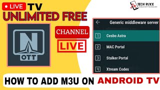 Live TV Channel on Android TV  Live TV App for Smart TV 🔥 Jio TV Alternative OTT Navigator Hindi [upl. by Kehoe]