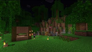 Minecraft 2 Player survival Part 2  Exploring Caves and building a house [upl. by Aisemaj333]