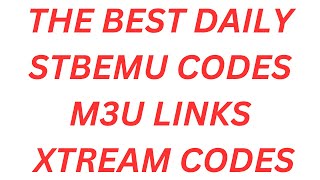 FREE STBEMU MAC CODES 2024 2025 2026 M3U LINKS XTREAM CODES FIRESTICK ANDROID UNLIMITED [upl. by Aimet165]