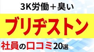 ブリヂストン 社員の口コミ20選 [upl. by Eniamrehc]