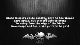 Avenged Sevenfold  Hail To The King Lyrics on screen Full HD [upl. by Lladnarc]