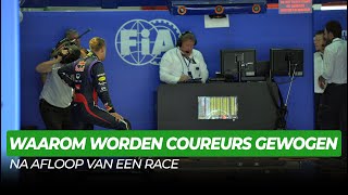 Waarom worden F1 coureurs gewogen na afloop van een race  Formule 1 FactChecker [upl. by Laddie515]