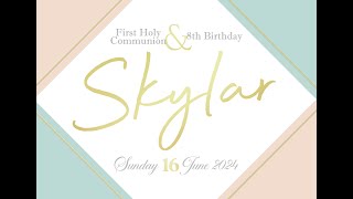 Skylar 8th Birthday  Video Presentation [upl. by Steddman]