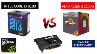 Ryzen 3 2200G vs i3 8100  GTX 750 TI 2GB  Benchmarks Comparison [upl. by Selij]