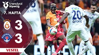 Vestel  Galatasaray 33 Kasımpaşa  HighlightsÖzet  Trendyol Süper Lig  202425 [upl. by Pitarys]