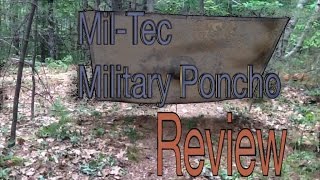 MilTec Military Poncho Review [upl. by Atsahc]