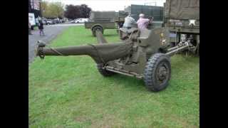 WWII M1 57mm Anti Tank Gun Detail Walk Around Video 2013 Red Ball military vehicle show [upl. by Ttenaej808]