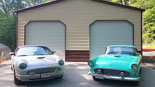 1955 Ford Thunderbird and 2005 Ford Thunderbird classic collectable cars [upl. by Norvan571]