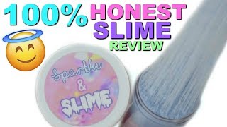 100 HONEST FAMOUS SLIME REVIEW  SPARKLE amp SLIME [upl. by Ecined202]