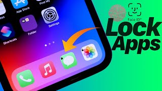 FINALLY  How to Lock Apps with FaceID or TouchID on iPhone In less than 3 Minutes [upl. by Viscardi]