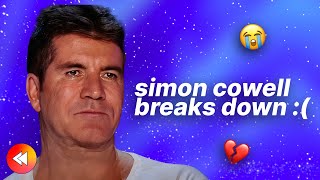 SIMON COWELL BREAKS DOWN CRYING ON TV 😢 [upl. by Ailhad215]